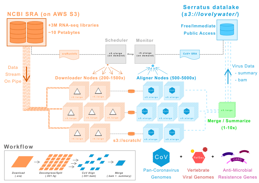 Computorial Architecture diagram of the Serratus project